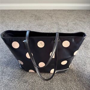 Kate Spade Navy and Blush Pink Tote